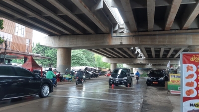 Suasana kolong tol Andara (21/10)